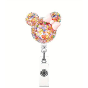 Unisex Badge Holder One Size Multicolor Pink